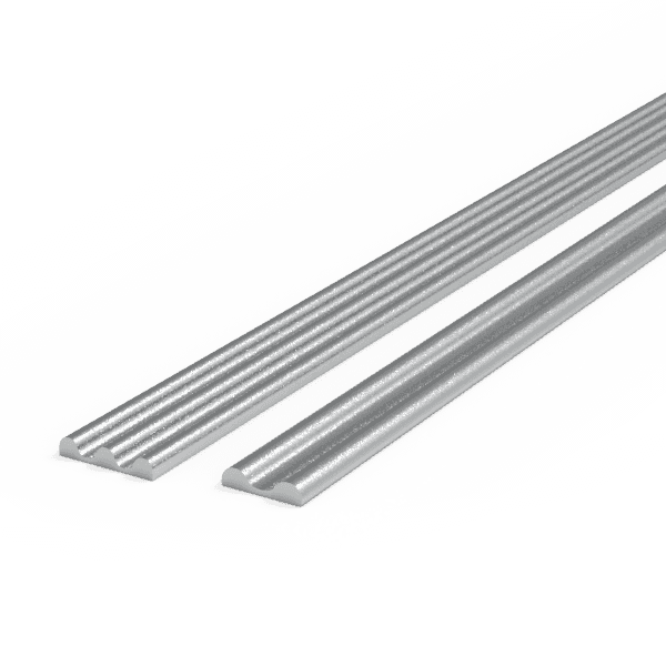 Several different shapes of decorative wires on gray background